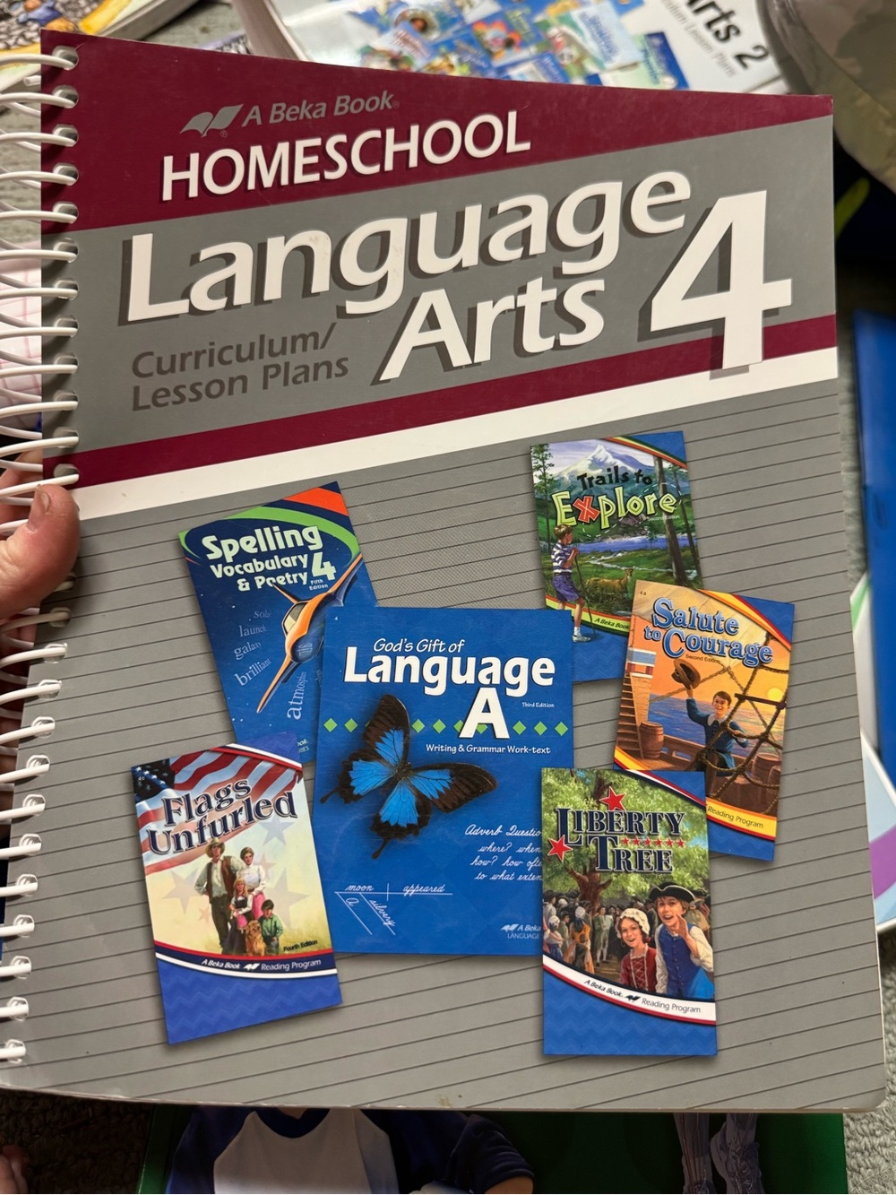 Three Abeka homeschool books